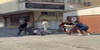 Kavgada Kafasına Taş Atılan Şahıs Bayıldı: O Anlar Kamerada
