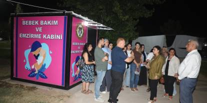 Cizre Belediyesinden anlamlı hizmet: Parklarda Kadınlara Özel Bebek Bakım ve Emzirme Kabinleri açıldı