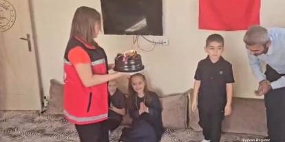 Şırnak’ta Şehit Çocuğuna Moral Dolu Doğum Günü