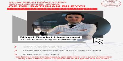 Silopi’de Yeni KBB Uzmanı Hasta Kabulüne Başladı
