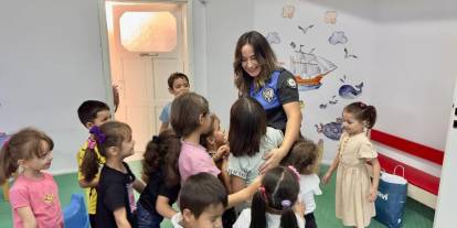 Cizre’de Polislerden Öğrencilere Güvenlik ve Trafik Eğitimi