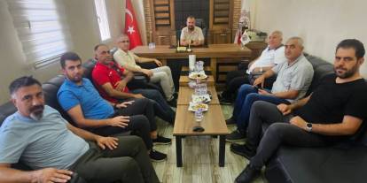Cizre Sanayi Sitesi Başkanı Özdemir, İŞKUR Müdürü Ulus ve Ziraat Odası Başkanı Sarıyıldız ile görüştü