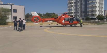 Havuza Düştü, Helikopterle Hastaneye Taşındı