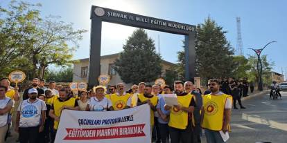 Şırnak’ta Eğitim Sen’den Protokollere Tepki