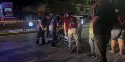 Yolun karşısına geçerken motosiklet çarptı! Erzincan'da trafik kazası