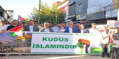 HÜDA PAR İdil’den Gazze ve Sumud Filosu İçin Basın Açıklaması