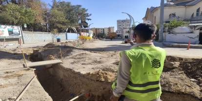 Silopi’de Doğal Gaz Çalışmaları Trafiği Etkiledi
