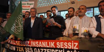 Şırnak’ta Gazze’deki Zulüm ve Sumud Filosuna Saldırı Protesto Edildi