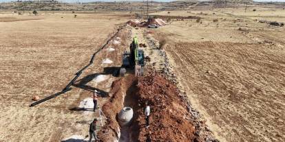 Mardin'de bir mahalle daha atık su altyapısına kavuştu