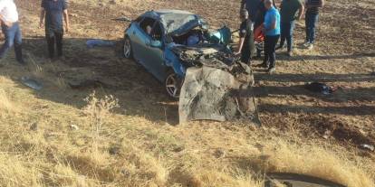Diyarbakır’da otomobil şarampole devrildi: 1 ölü, 1 yaralı