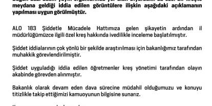 Aile ve Sosyal Hizmetler Bakanlığı'ndan Diyarbakır'daki özel kreş hakkında inceleme
