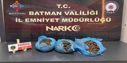 Batman'da durdurulan araçta uyuşturucu ele geçirildi