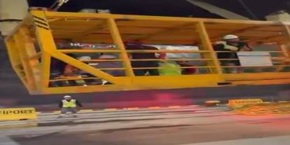 Gemi Ambarına Düşen İşçi Hastaneye Kaldırıldı