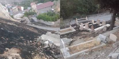 Hakkari'de Anız Yangını Krizi: Mezarlıklara Sıçradı