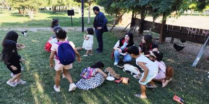 İdil’de Çocuklardan Sokak Hayvanlarına Mama Desteği