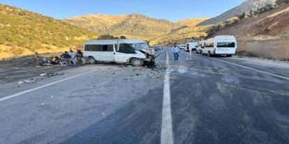 Şırnak’ta trafik kazası: 2’si ağır 14 yaralı
