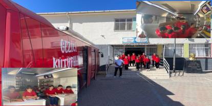 Şırnak'ta Gezici Kütüphane Aracı İdil'e Ulaştı