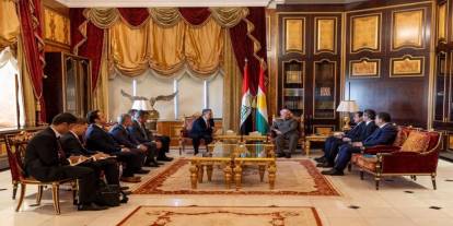 Şırnak Valisi Ekici, Irak’ta Mesut Barzani İle Görüştü