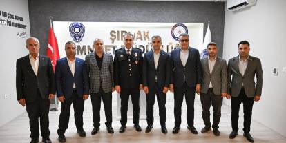Şırnak’ta Sendika Başkanlarından, İl Emniyet Müdürü Sazak’a ziyaret