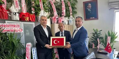 Genel Başkan Yardımcısı Temel'den Hastane Müdürü Batmaz'a "Hayırlı Olsun" Ziyareti