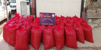 Mustafakemalpaşa'da hırsızlar 46 çuval ceviz ile yakalandı