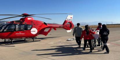 Şırnak’ta 16 yaşındaki çocuk hasta için helikopter ambulans havalandı