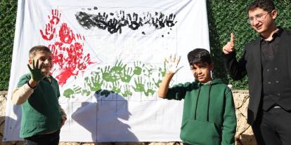 "Filistin için sen de iz bırak" etkinliği