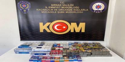 Şırnak'ta jandarma 10 milyon liralık kaçak malzeme ele geçirdi