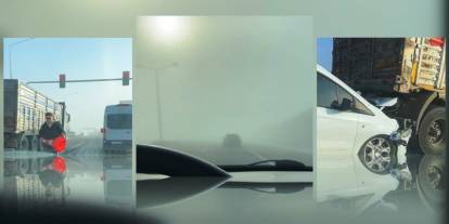 Cizre’de Sisli Hava Kazaya Neden Oldu: Otomobil Kamyona Arkadan Çarptı