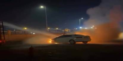 Silopi Devlet Hastanesi Otoparkında Yangın Paniği: Otomobil Yandı