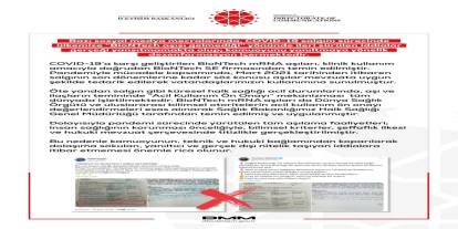 DMM'den "Türkiye’ye BioNTech aşısı gelmedi" iddialarına yalanlama