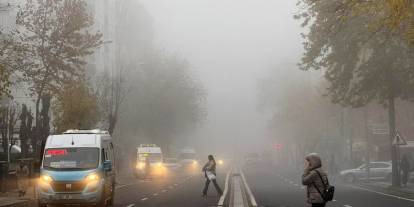 Sisli havalarda korkutan zararlı partikül uyarısı