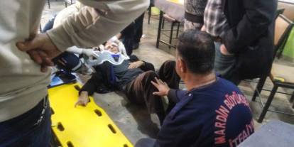 Mardin’de kıraathanede tavan çöktü: 2 yaralı