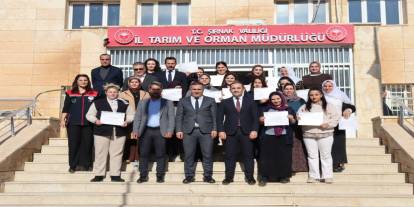 Şırnak’ta IUP Katılımcılarına Teşekkür Belgesi