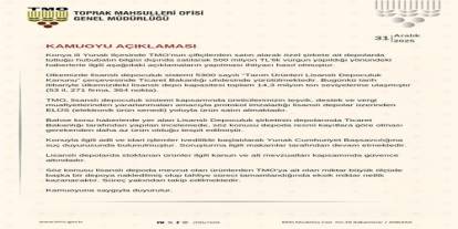 TMO’dan 500 Milyonluk Vurgun İddiasına İlk Açıklama: Suç Duyurusu Yapıldı!