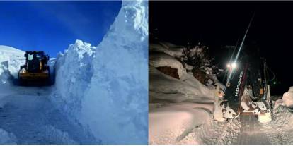 Şırnak'ta Kar Kaplanları gece gündüz yol açıyor