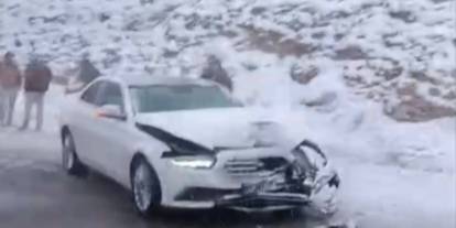 TAG Otoyolu Gaziantep kesiminde çok sayıda kaza meydana geldi