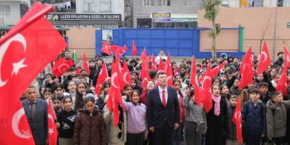 Cizre’de İkinci Dönemin İlk Zili "Bayrak Sevgisi" İle Çaldı