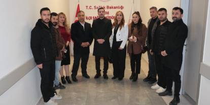 Şırnak Sağlık-Sen Heyeti, İlçe Sağlık Müdürü Mehmet Karaşi ile biraraya geldi