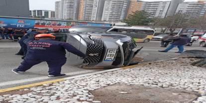 Mardin’de devrilen cipteki 2 kişi yaralandı