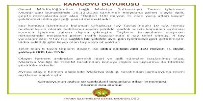 TİGEM'den 'değeri 100 milyon lira olan yarış atları kayıp' iddialarına yalanlama