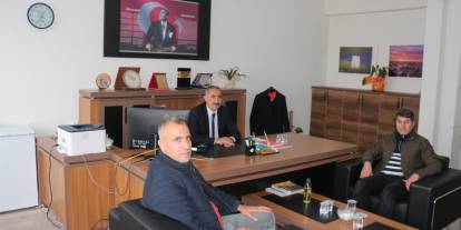 Şırnak Gazeteciler Cemiyeti’nden İdil Milli Eğitim Müdürlüğüne "Eğitim" Ziyareti