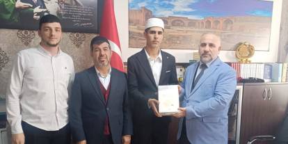 Cizre’de Şeyh Seyda Medresesi öğrencisi 95 Günde Hafız Oldu
