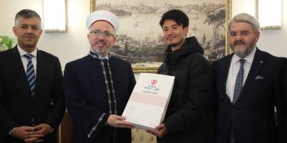 Japon gezgin Gaziantep'te müslüman oldu