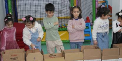 Cizre’de minik yüreklerden büyük dayanışma