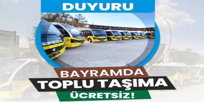 Silopi’de Bayramda Toplu Taşıma Ücretsiz Olacak