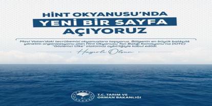 Bakan Yumaklı: "Mavi vatandaki tecrübemizi okyanuslara taşıyoruz"