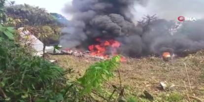 Kolombiya'da askeri uçak düştü:125 askerden 48'i asker yaralı kurtarıldı