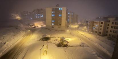 Yüksekova'da kar yağışı etkili oldu