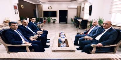 İdil İlçe Milli Eğitim Heyetinden Hakan Cırıt’a Hayırlı Olsun Ziyareti